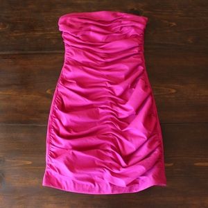 Jessica McClintock // Ruffled Strapless Dress